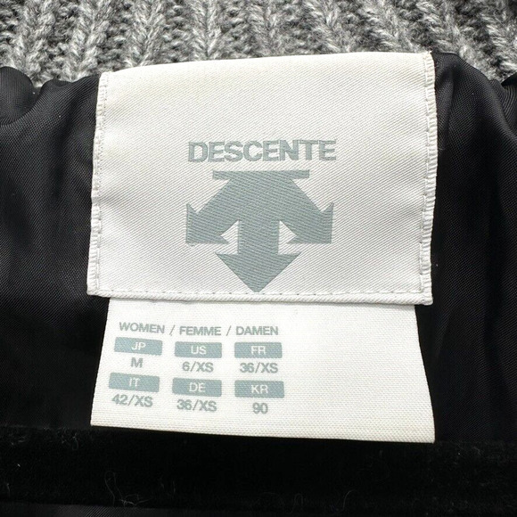 Descente Fair Isle Knit Jacket Insulated Womens XS Winter Active Outdoor Preppy - Picture 4 of 9